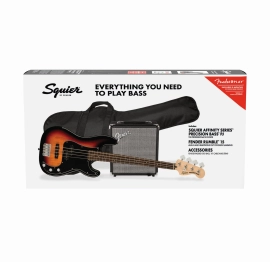 Squier by Fender Affinity Precision Bass Pack – 3 Tone Sunburst